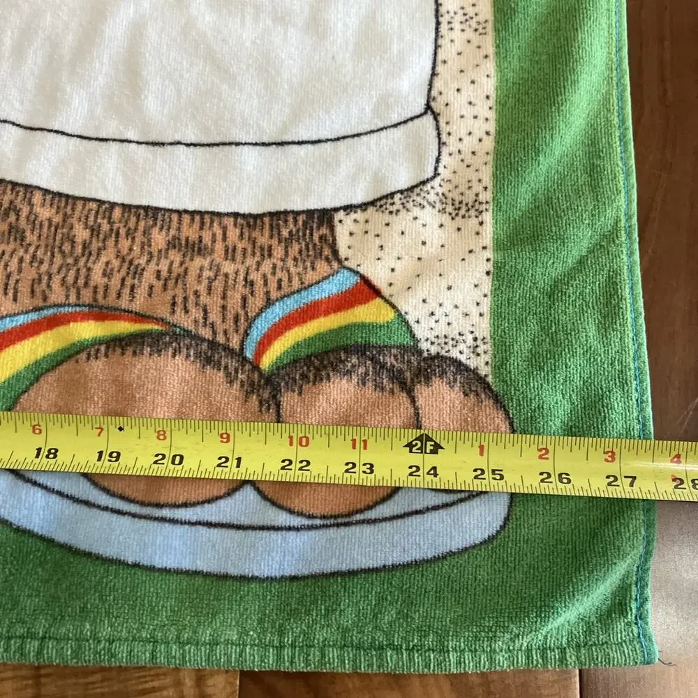 Vintage Seven Seas Duke Surfing Bear Hawaii Bear Unique RARE Beach Towel Cotton